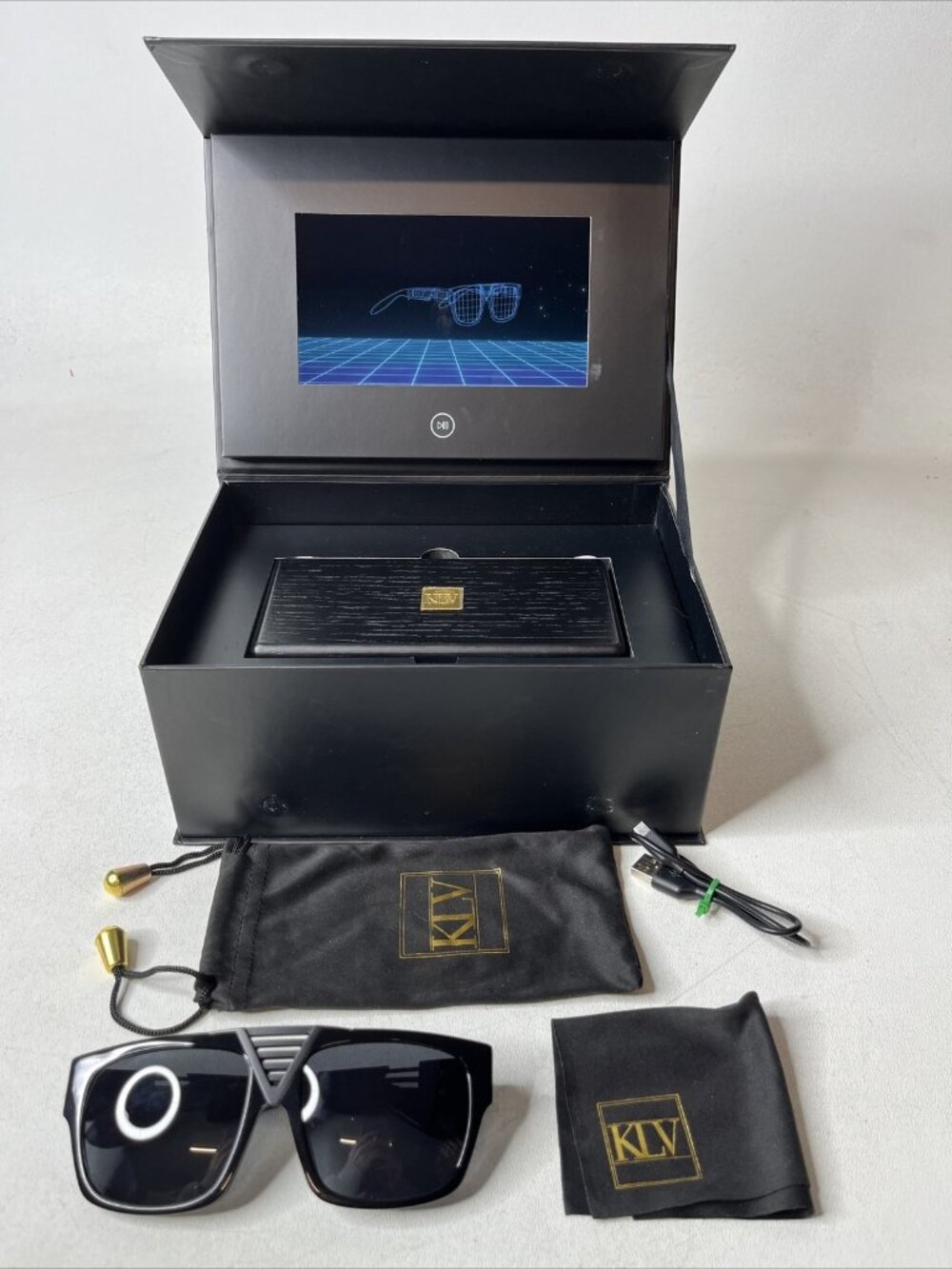 KLV Eyewear - K2 - Legacy - With Video Gift Box - Tron -RARE - LOOK